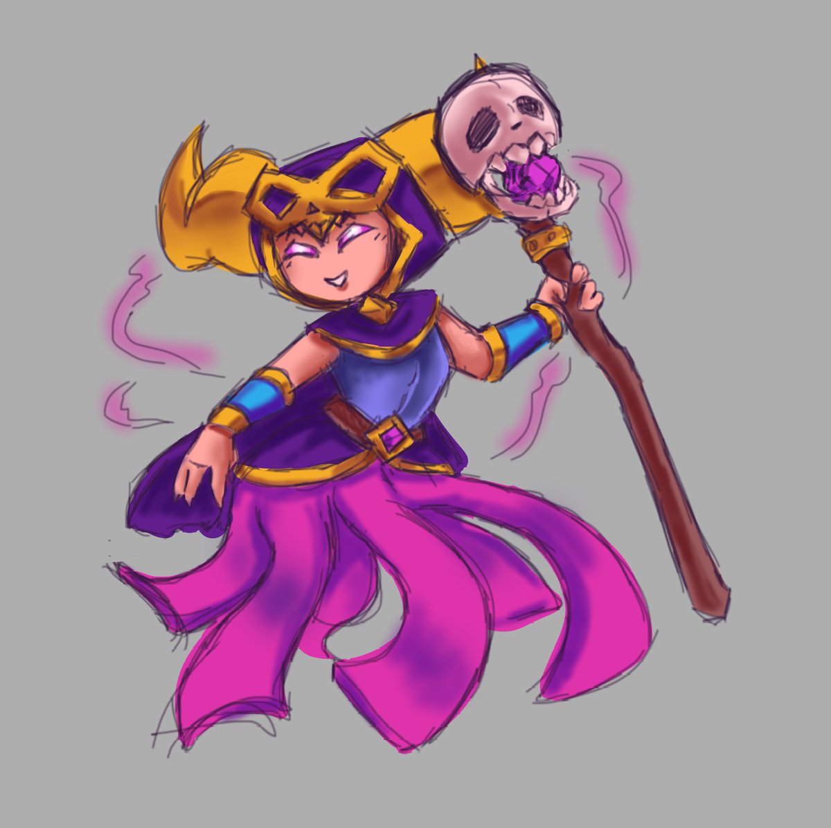 #artroyale bruja evo ^^