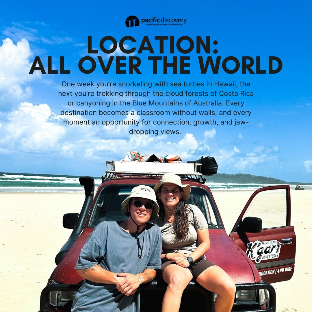 pacificdiscovry's tweet photo. We’re on the hunt for our next legendary Global Instructors, the kind of people who can inspire young minds, lead with heart, and thrive in the wild. From the temples of Thailand to the trails of New Zealand, you’ll guide life-changing adventures for students aged 17–22. https://t.co/AAE2RHbwo4