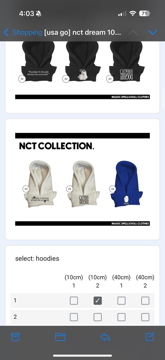 7dreamtrades's tweet photo. @dreamytrade i’m so sorry i meant to click qt 1 of hoodie 2! if you can change it that would i be amazing, if you can’t i’ll just pay the $5.50! https://t.co/DhxPrzj49q