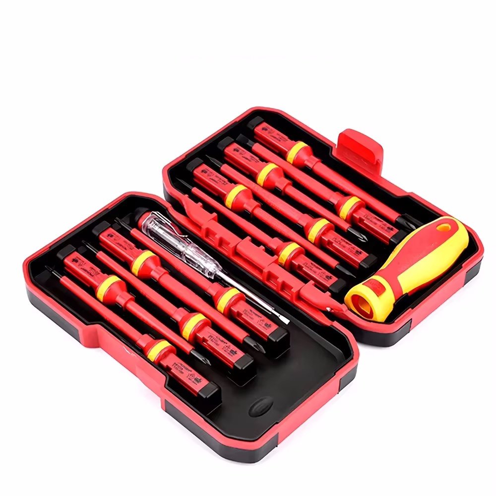 Seller9991's tweet photo. Electrician Repair Tools Kit 13pcs 1000V Changeable Insulated Screwdrivers Set with Magnetic Slotted Bits
Price Now: USD 25.24 (Original price: USD 96.39,  74% off)
🔗Click &amp; Buy: https://t.co/L5An6XXywA

#RepairToolsKit, #ToolsKit, #ScrewdriversSet https://t.co/C043ozpRDT