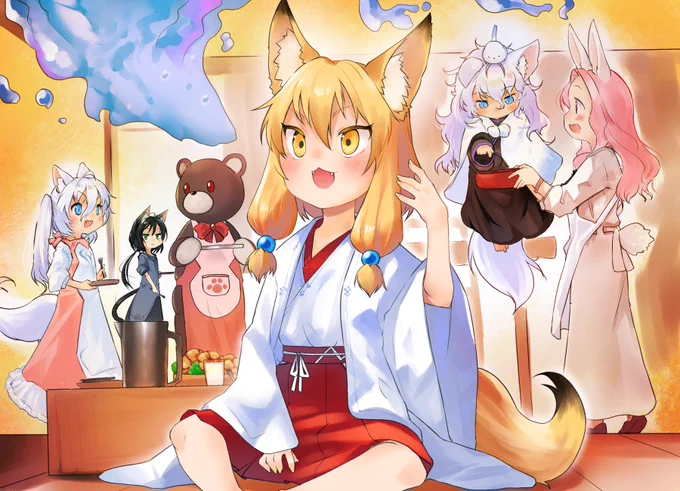 最近skebでリクエストいただいて描かせていただいたものの中から……!