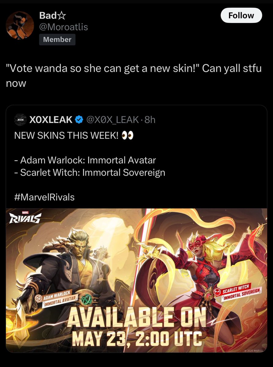 i love when marvel rival players experience the same things that idv players go thru😭😭