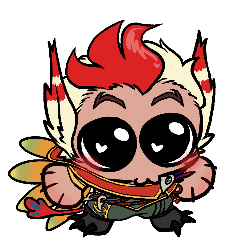 Nerium_w's tweet photo. They're together now :D
(I also forgot Xayah's wing in the other one)
#Rakan #Xayah #LeagueOfLegends https://t.co/UD6NoGozvb
