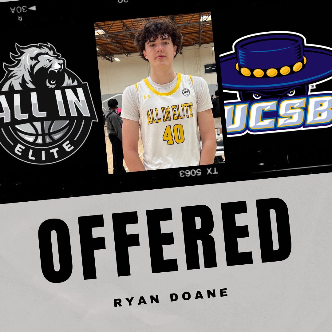 6’10” F Ryan Doane of JSerra (2028) has picked up an offer from UC Santa Barbara! 🔥🏀 #ALLIN