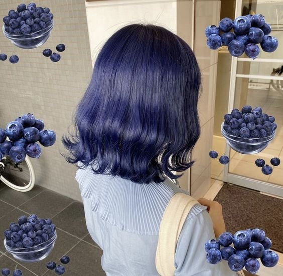 aesttics's tweet image. Blueberry hair 🫐