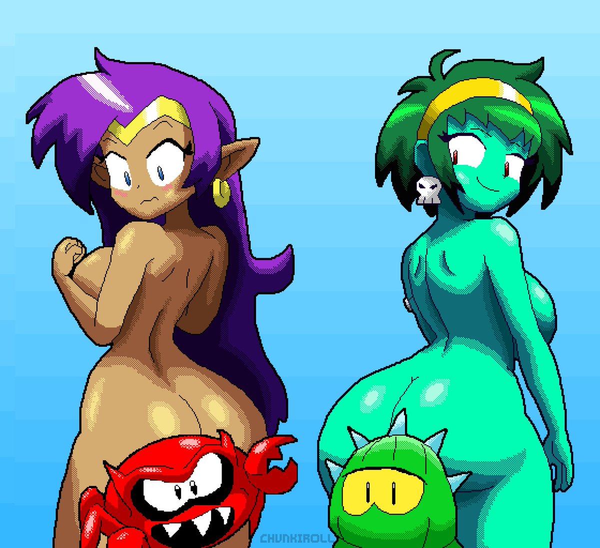 Shantae and Rotty mooning~