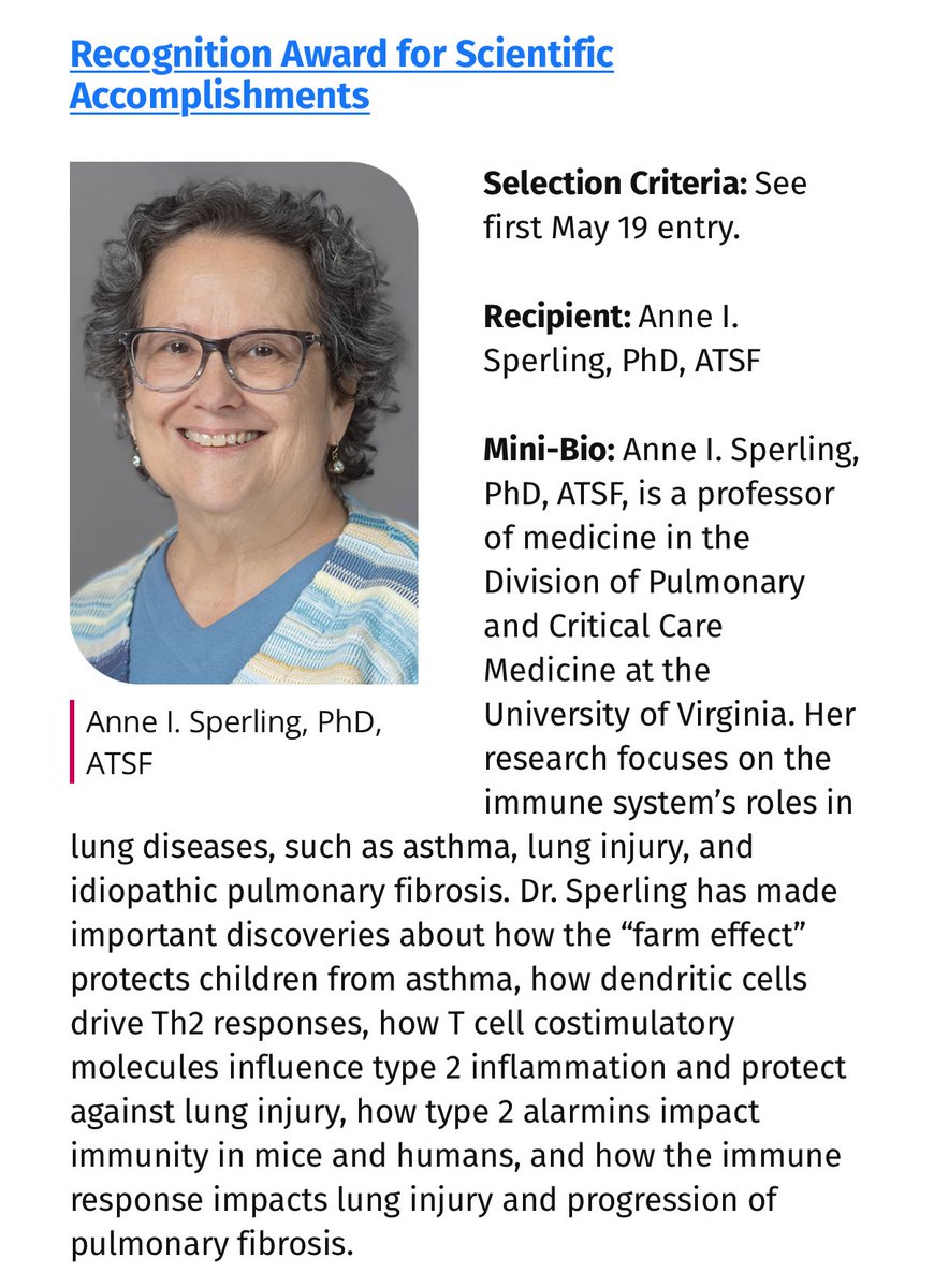 KaminskiMed's tweet photo. What an amazing class of Scientific Achievememt Awards Recipients at #ATS2025 - I wish I could be there to hear your amazing talks!
Congratulations Anne, Charles, Peter, Jason - I feel so fortunate to know all of you!!
#BestInResp
#ScienceMatters https://t.co/eQ70nxtLUC