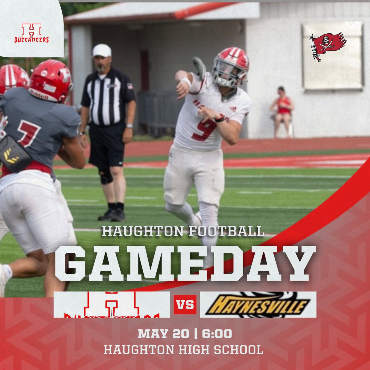 Tuesday

Football 🆚 Haynesville 
📍HHS
⏰6:00