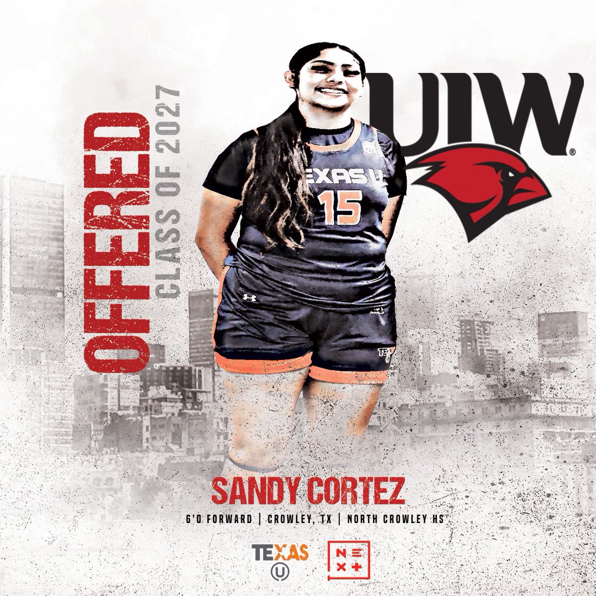 Texas U (@txubasketball) on Twitter photo Congrats to our <a href="/sandycortez2008/">Sandy Cortez</a> for earning an offer from <a href="/thePLAYERway/">Jhasmin Player</a> and <a href="/UIWWBB/">UIW Women's Basketball</a> ‼️ The 6’0 Forward has a BAG.. And her potential is just as big. Excited to see this kid continue to work this summer on the <a href="/UANextGHoops/">Girls UAA</a>… Great job Sandy!
#TXUFam🖤🧡 Congrats to our <a href="/sandycortez2008/">Sandy Cortez</a> for earning an offer from <a href="/thePLAYERway/">Jhasmin Player</a> and <a href="/UIWWBB/">UIW Women's Basketball</a> ‼️ The 6’0 Forward has a BAG.. And her potential is just as big. Excited to see this kid continue to work this summer on the <a href="/UANextGHoops/">Girls UAA</a>… Great job Sandy!
#TXUFam🖤🧡