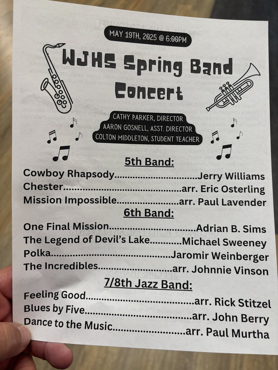 Last concert of the 2024-2025 school year.  Thank you Mrs. Parker for being an amazing band teacher. FINE ARTS MATTER!  GREAT SCHOOLS = GREAT COMMUNITIES!  #beebeepride #proudsupt