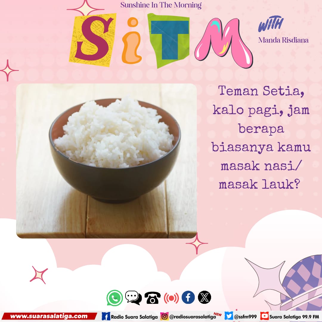ssfm999's tweet photo. Morning sunshine 🌞 guys, sembari menunggu mentari pagi, yuk absen dulu di SITM 😉 lagu favoritmu ready banyak yaaa! Lesgooo 🚀 https://t.co/dyIjuvfvWq