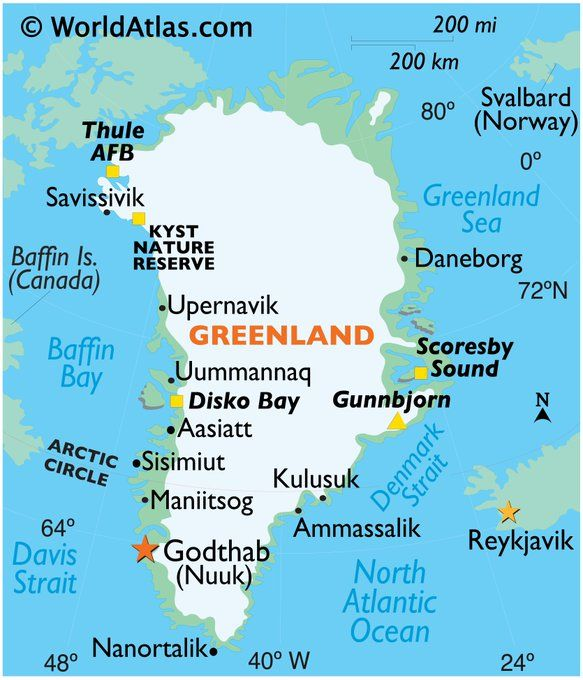 GREENLAND EXCEPTIONAL "WARMTH"

West:Narsarsuaq minimum 14.4 max 19.7
One of the Highest minimums ever recorded in Greenland

In the colder East,monthly records were pulverized:
14.3 Scoresbysund
11.9 Daneborg lat 74 

Minimum temperatures broke High records in several stations