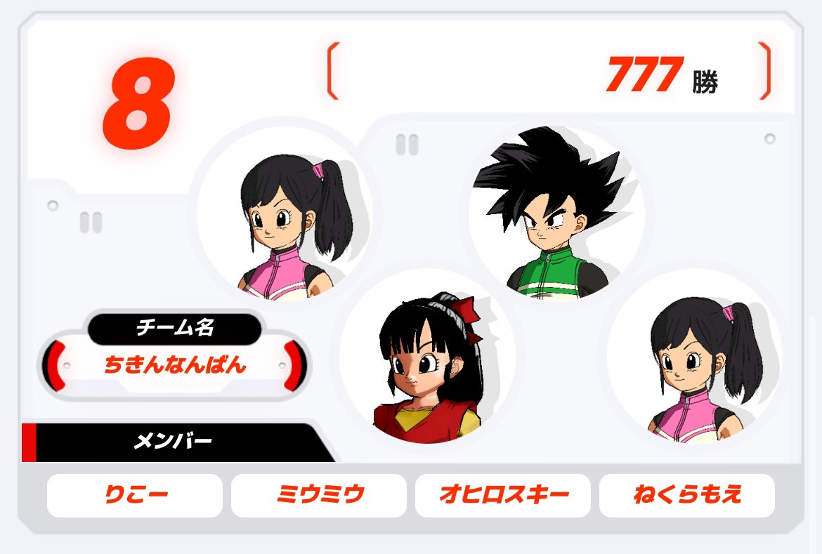 dbsdvAccount's tweet image. チーム 8位
個人 13位でした。
チームは、
狙ってないのに前回より勝利数増えてました笑
個人は、
今回はお休みされてる方多いので、大阪1位密かに狙ってましたがやりすぎました。
ここまでpt上げることはもう無いと思います。
お疲れ様でした!