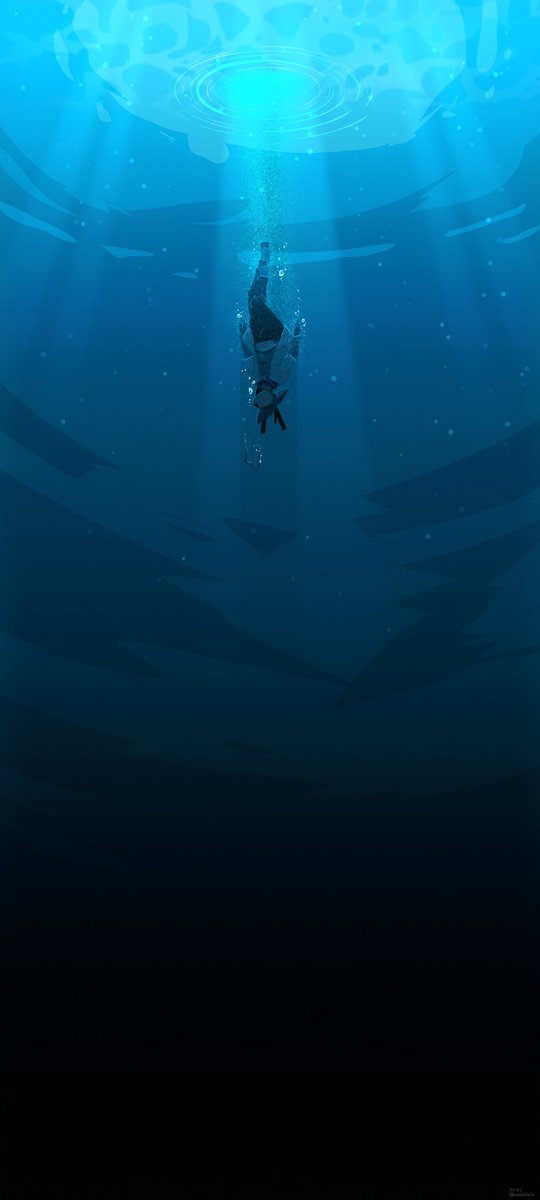 Skweeker1's tweet photo. 🚨 CW: Insinuation of Drowning ���

Personal VENT Art - "O'er the Flood."

"Sinking into a bottomless abyss, as I hope it will be enough to drown out the sorrow of the disappointment I feel I've become"

Inspired by the song of the same name by Goreshit https://t.co/D3XiFLlw96