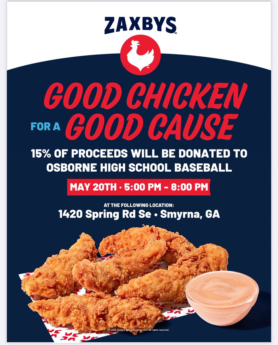 Osborne Baseball (@osbornebaseball) on Twitter photo Looking for dinner tomorrow night? Then come to Zaxbyās (Spring Road in Smyrna) and support the Osborne Baseball program as well!! Carry out, dine in or drive thru just mention us to support!! <a href="/rlosbornehs/">Osborne High School</a> <a href="/osbcardinals/">Osborne Athletics</a> <a href="/OsbornePrincip1/">Osborne_Principal</a> <a href="/CobbSchools/">Cobb County Schools</a> <a href="/CCSD_AD/">Athletics - Cobb County School District</a> Looking for dinner tomorrow night? Then come to Zaxbyās (Spring Road in Smyrna) and support the Osborne Baseball program as well!! Carry out, dine in or drive thru just mention us to support!! <a href="/rlosbornehs/">Osborne High School</a> <a href="/osbcardinals/">Osborne Athletics</a> <a href="/OsbornePrincip1/">Osborne_Principal</a> <a href="/CobbSchools/">Cobb County Schools</a> <a href="/CCSD_AD/">Athletics - Cobb County School District</a>