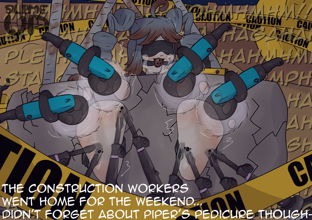 yknow_THATguy's tweet image. Piper is up for a nice pedicure- but her steel-like soles dont get treated as easily.... maybe some industrial equipment can help?

Piper won the OC popularity poll, so here she is in all her rusty glory!

#Feet #tickle #ticklishfeet #animefeet #footfetish #foot