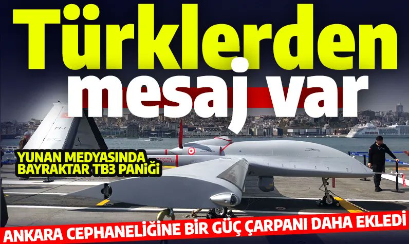 Yunan medyasında Bayraktar TB3 paniği: MAM-L mühimmatı ve yerli ASELFLIR-500 sensörü ile daha korkutucu!

trhaber.com/dunya/yunan-me…