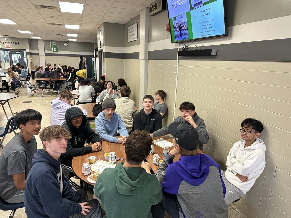 Today, we took time to celebrate our Spartans who challenged themselves to take Advance Placement (AP) classes with a celebratory breakfast.  We are so proud of them for going the extra mile. #GreatThingsHappenAtOLY #WeAreOlympia