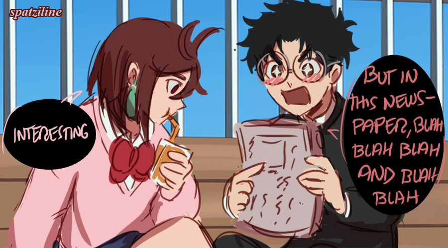 Okarun talks to Momo about cryptids all day #Dandadan #momokarun