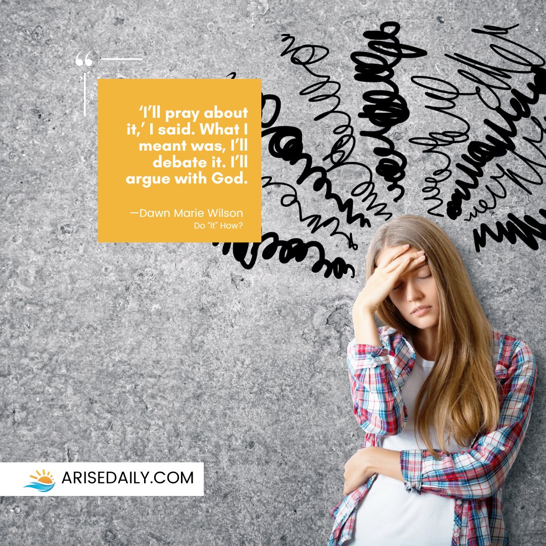 "Do It, How? (Conquering fear of speaking) bit.ly/4379O20 <a href="/AriseDailyDevo/">Arise Daily Devo</a> <a href="/dawnmariewilson/">Dawn Wilson</a> #TruthTalkWithDawn #Devotions #Obedience #DoItScared #Excuses #WhatIf #Fear