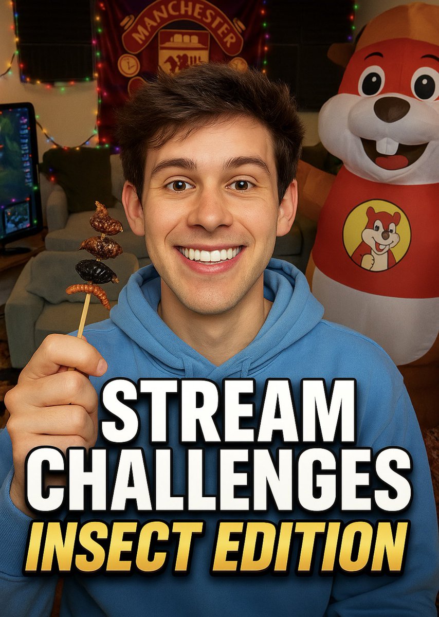 Stream Challenges: INSECT EDITION🍟

7PM CT Tonight‼️

Dont miss it kick.com/zeekfusion👀