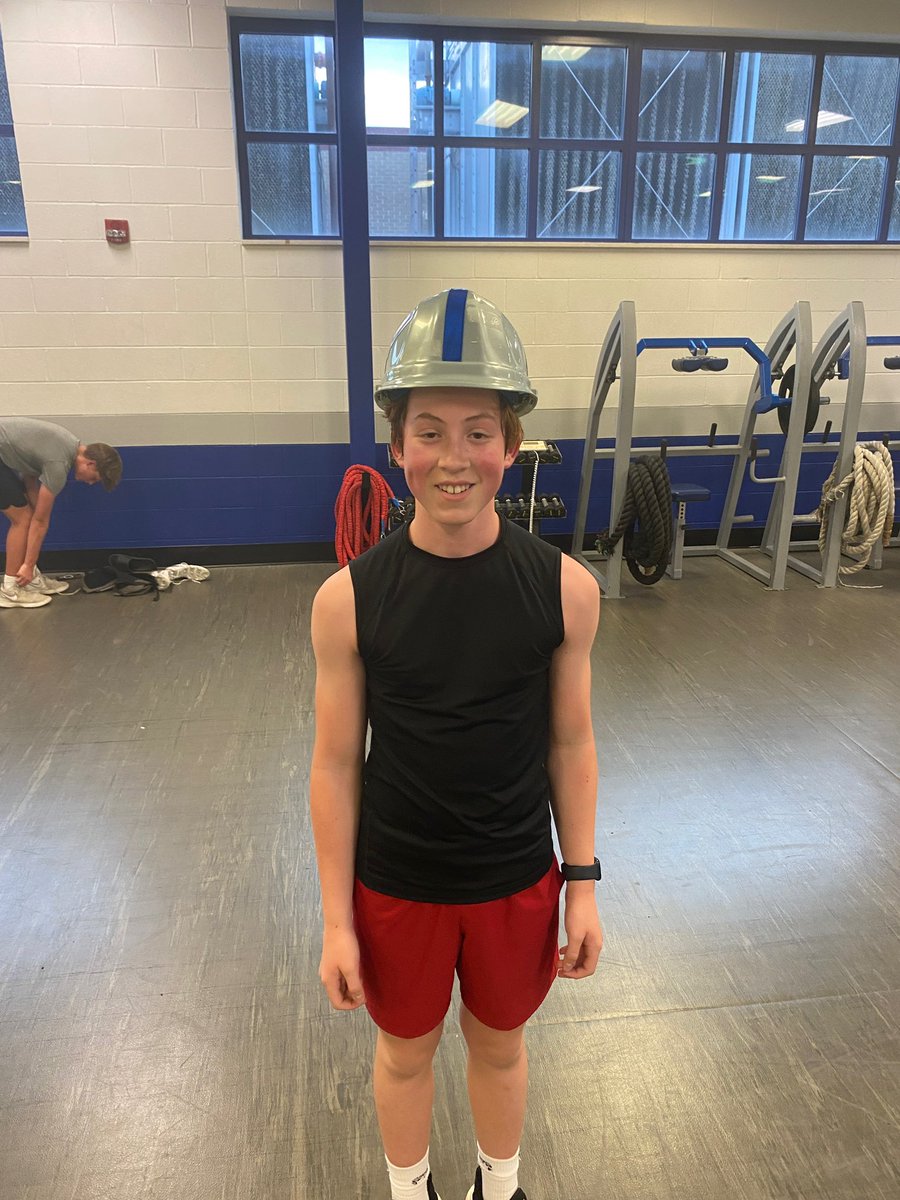 Congratulations to Gavin Dunn for earning our hard hat award tonight. Gavin has been a tremendous worker this spring. Looking forward to big things from him in the future.