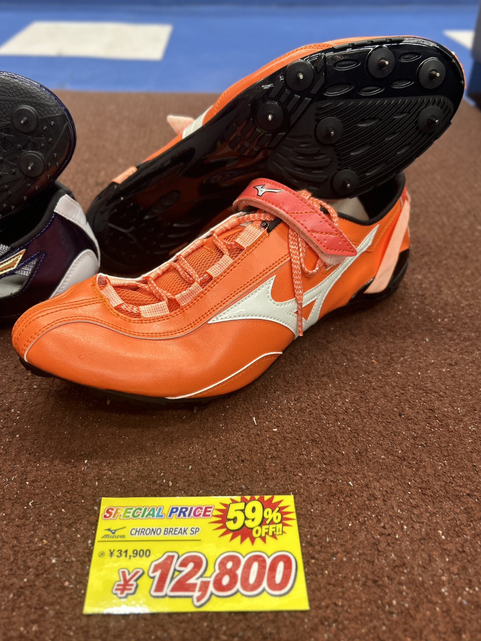 クロノブレイク25.0cm 陸上短距離スパイク「クロノインクス」25周年