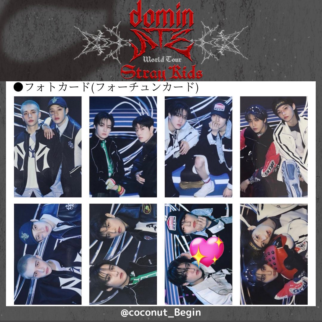 butausa418's tweet photo. straykids dominATE フォーチュンカード　フォトカード 交換

譲→リノ&amp;スンミン

求→チャンビン&amp;アイエン💖

郵送希望📮
お気軽にお声掛けください🕊️ https://t.co/Qm3bYS2BYh