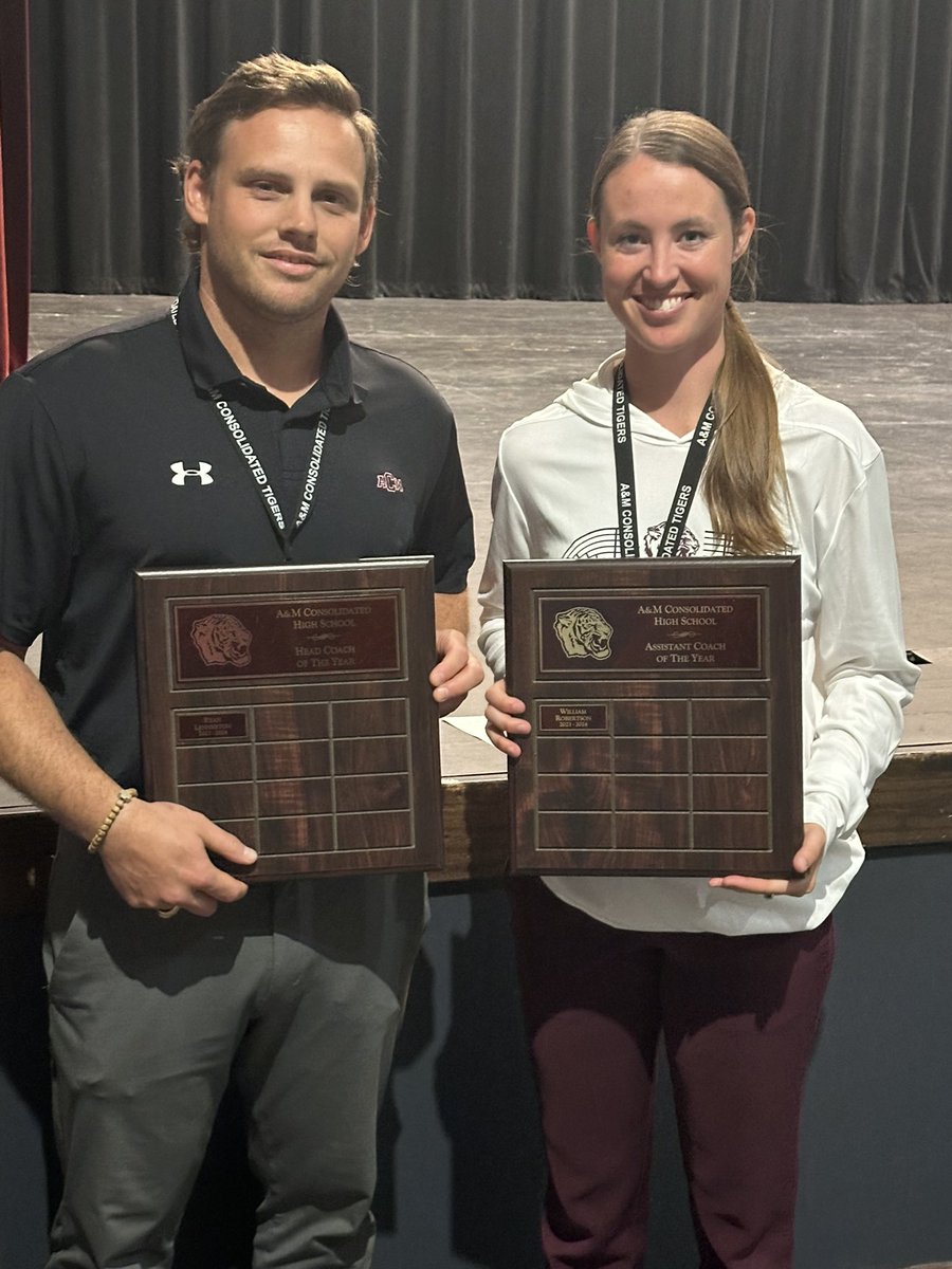 College Station ISD Athletics (@csisdathletics) on Twitter photo Congrats to the Head Coach of the Year for <a href="/ConsolHS/">A&M Consolidated HS</a> and the Assistant Coach of the Year!!! Two well-deserving coaches doing great things in their respective programs! <a href="/AMCHSTigerClub/">Consol Tiger Club</a> <a href="/amcConsolSoccer/">A&M Consol Lady Tigers</a> <a href="/AMCTrackField/">Consol Track & Field</a> <a href="/ConsolVB/">A&M Consolidated Volleyball</a> Congrats to the Head Coach of the Year for <a href="/ConsolHS/">A&M Consolidated HS</a> and the Assistant Coach of the Year!!! Two well-deserving coaches doing great things in their respective programs! <a href="/AMCHSTigerClub/">Consol Tiger Club</a> <a href="/amcConsolSoccer/">A&M Consol Lady Tigers</a> <a href="/AMCTrackField/">Consol Track & Field</a> <a href="/ConsolVB/">A&M Consolidated Volleyball</a>