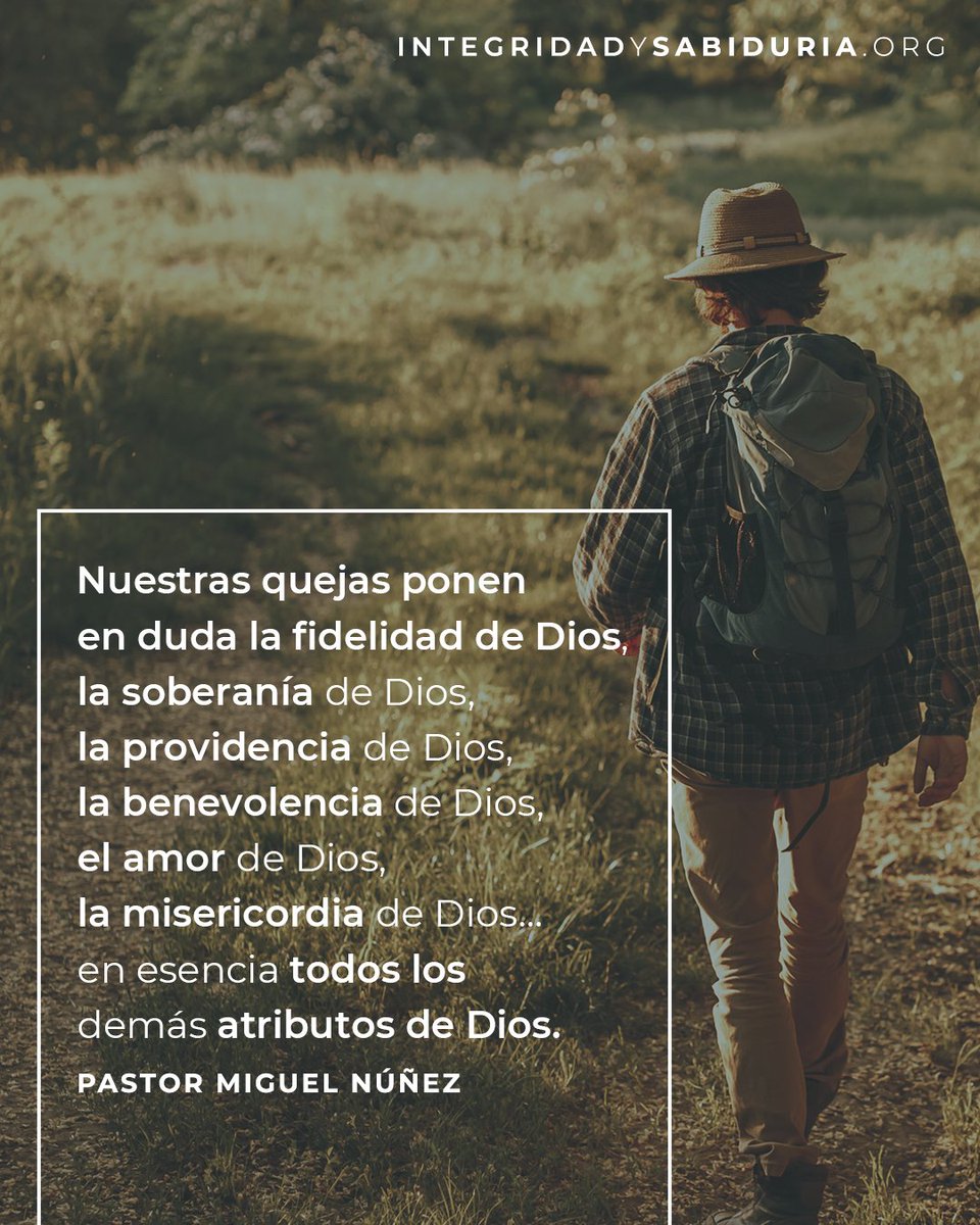 Ministerios Integridad & Sabiduría (@isministerios) on Twitter photo Cuando revisamos la palabra de Dios desde el Antiguo Testamento hasta el final del Nuevo Testamento, hay algunas verdades que resaltan más que otras...
Sermón “El impacto del evangelio en una comunidad de creyentes” por el pastor (<a href="/PastorMNunez/">Miguel Núñez, MD</a>): youtu.be/XW4u_UIBsao Cuando revisamos la palabra de Dios desde el Antiguo Testamento hasta el final del Nuevo Testamento, hay algunas verdades que resaltan más que otras...
Sermón “El impacto del evangelio en una comunidad de creyentes” por el pastor (<a href="/PastorMNunez/">Miguel Núñez, MD</a>): youtu.be/XW4u_UIBsao