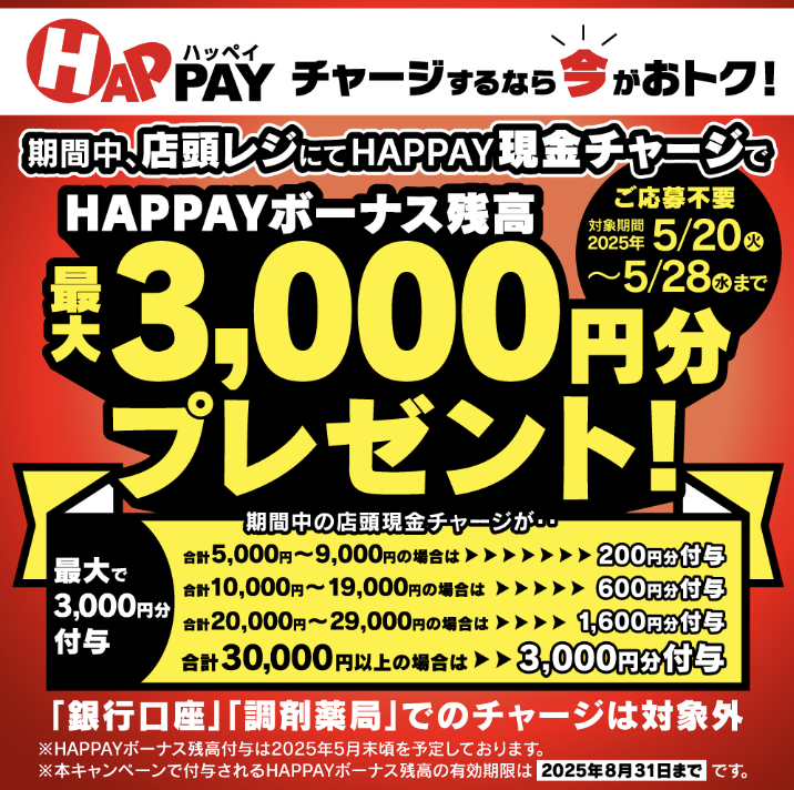 Ladydrug_1959's tweet photo. 🎉最大10%分還元🎉
#レデイ薬局 のスマホ決済
「HAPPAY」(ハッペイ)
店頭レジで現金チャージすると
最大10%分のHAPPAYボーナス残高を付与❤️
詳しくはレデイ薬局アプリから☺️
#HAPPAY #くすりのレデイ #ポイ活 #キャンペーン https://t.co/sLi2KgMtuu