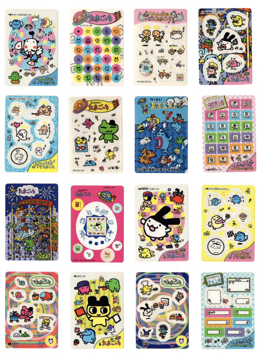 brainb4rf's tweet photo. more of the vintage tamagotchi stickers in my next drop!! may 28th 8pm et :D https://t.co/yO2RbnI5Ie