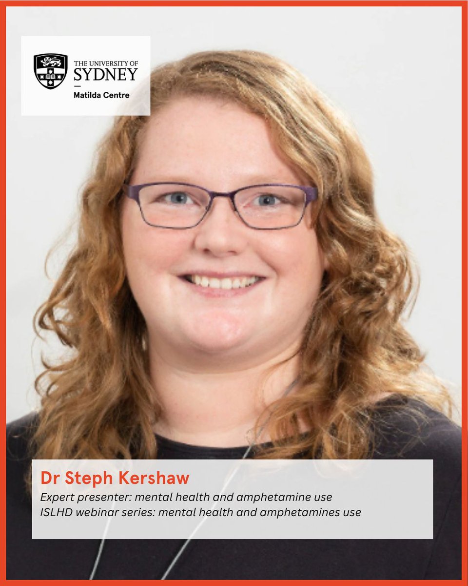 The Matilda Centre (@thematilda_usyd) on Twitter photo Join us on 22 May, 11am-12pm as Dr <a href="/kershaw_steph/">Dr Steph Kershaw</a> joins Illawarra-Shoalhaven Local Health District to discuss the interactions between mental health and amphetamine use.
Register: events.teams.microsoft.com/event/e472a099…
<a href="/cracksintheice/">Cracks in the Ice</a> Join us on 22 May, 11am-12pm as Dr <a href="/kershaw_steph/">Dr Steph Kershaw</a> joins Illawarra-Shoalhaven Local Health District to discuss the interactions between mental health and amphetamine use.
Register: events.teams.microsoft.com/event/e472a099…
<a href="/cracksintheice/">Cracks in the Ice</a>