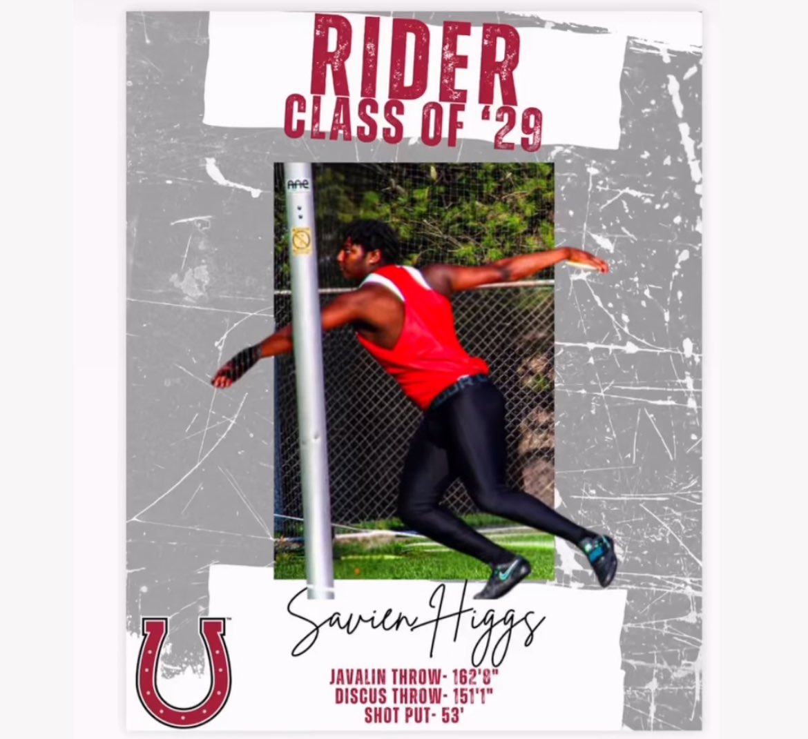 Delsea Boys Track and Field (@delseatrack) on Twitter photo Congratulations to Savien Higgs who will be on scholarship to throw for <a href="/RiderXCTF/">Rider Track & Field/Cross Country</a> . The Broncs are getting a great one! Congratulations to Savien Higgs who will be on scholarship to throw for <a href="/RiderXCTF/">Rider Track & Field/Cross Country</a> . The Broncs are getting a great one!