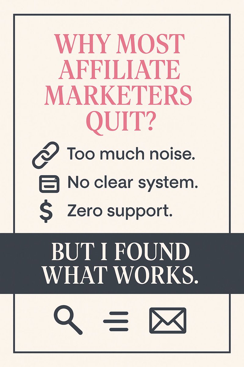 lslone71's tweet photo. Why do most affiliate marketers quit?
They’re overwhelmed, lost, &amp; stuck in a cycle of shiny gimmicks. I was too—until I found a system that’s simple, smart, &amp; actually pays.
Sick of guessing? DM me “LINK” &amp; let’s fix that.
#AffiliateMarketing #WorkSmarter https://t.co/x0ysHxnc1B