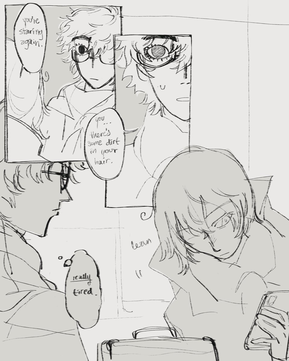 (1/2) he really cant keep his hands out that boys hair