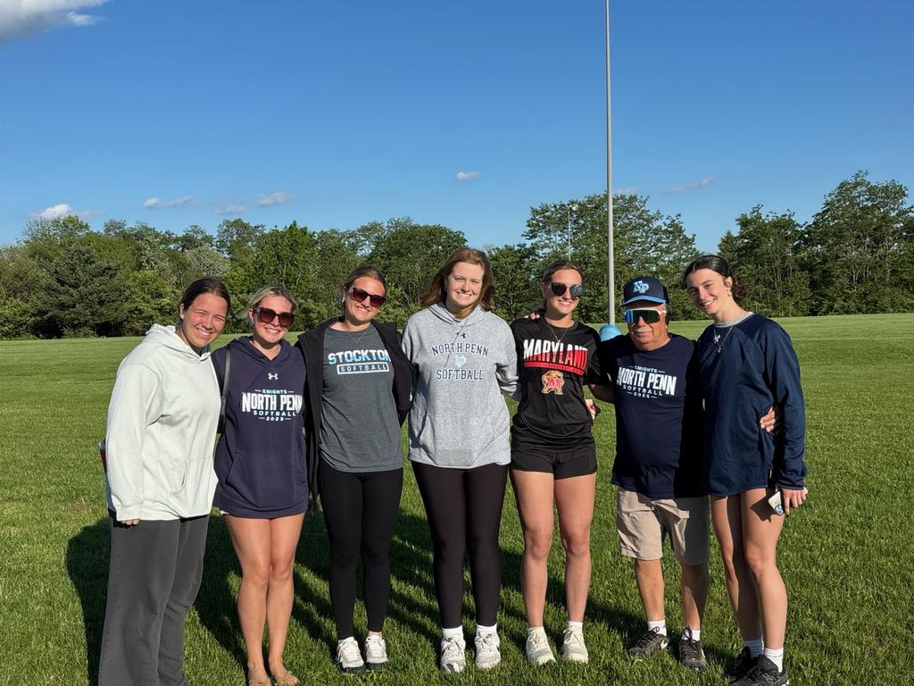 NPsoftball Team25 
Former Players coming back to cheer us on in the opening round of districts
Annabell Smink,Reyna Doherty,  Julia Shearer, Izzy Tubertini, Sophia Orth,and Casey Sokol .  It was great to see them all and so proud of each  one of them