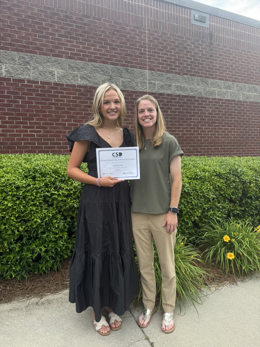 Congratulations to Sydney Kok for being recognized at tonight’s school board meeting for making All-State!!