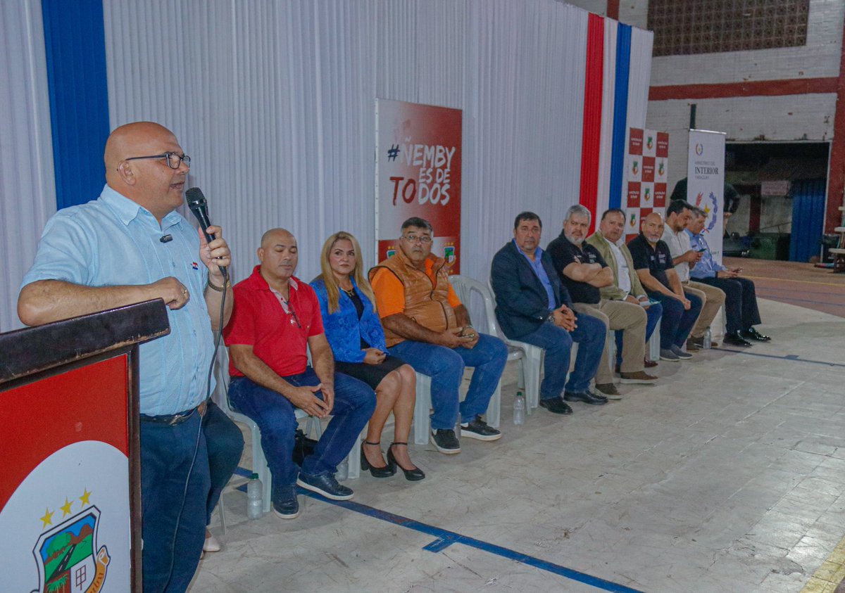 PrensaRiera's tweet photo. Plan SUMAR EN TU BARRIO: Jornada de Seguridad Ciudadana en Ñemby.

En el marco del fortalecimiento del Plan SUMAR EN TU BARRIO, se llevó a cabo una nueva Jornada de Seguridad Ciudadana en la ciudad de Ñemby, impulsada por el Gobierno del Paraguay. La iniciativa pone el...(1/4) https://t.co/hitlly8MIb