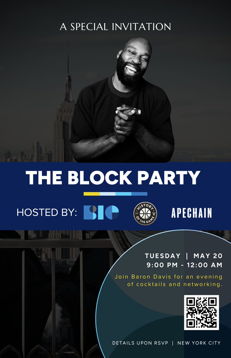 ApeCoin (@apecoin) on Twitter photo From onstage at Coachella to yachts in Monaco, being in the ApeChain community means getting through doors most never reach.
Tomorrow we’re back at it, co-hosting the NYC Crypto Summit reception w/ <a href="/BaronDavis/">Baron Davis</a>.
1 lucky attendee takes a Knicks playoff ticket home, RSVP below. From onstage at Coachella to yachts in Monaco, being in the ApeChain community means getting through doors most never reach.
Tomorrow we’re back at it, co-hosting the NYC Crypto Summit reception w/ <a href="/BaronDavis/">Baron Davis</a>.
1 lucky attendee takes a Knicks playoff ticket home, RSVP below.