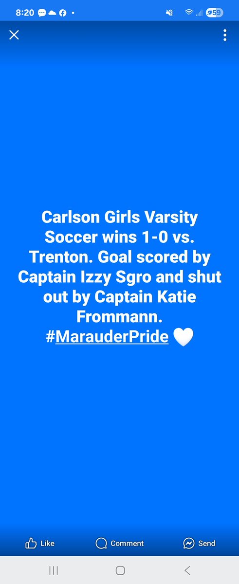 Way to be awesome Ladies!
💙⚽️💙⚽️💙⚽️💙⚽️💙⚽️💙