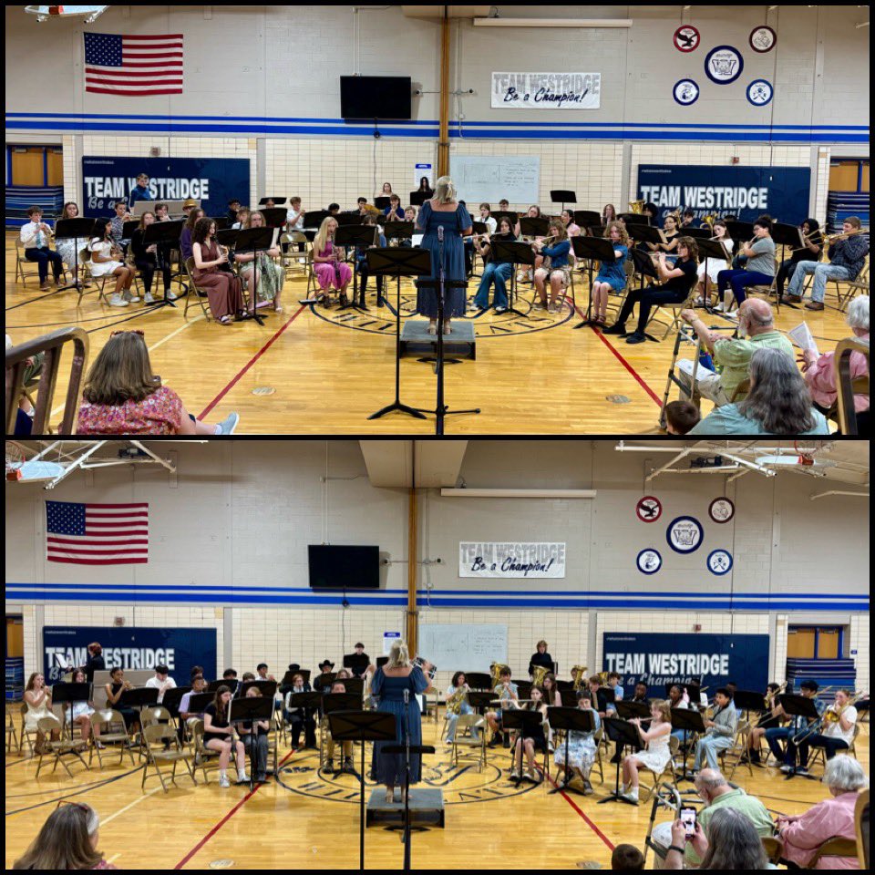 The 7th and 8th grade bands rocked the Westridge Spring Band Concert!