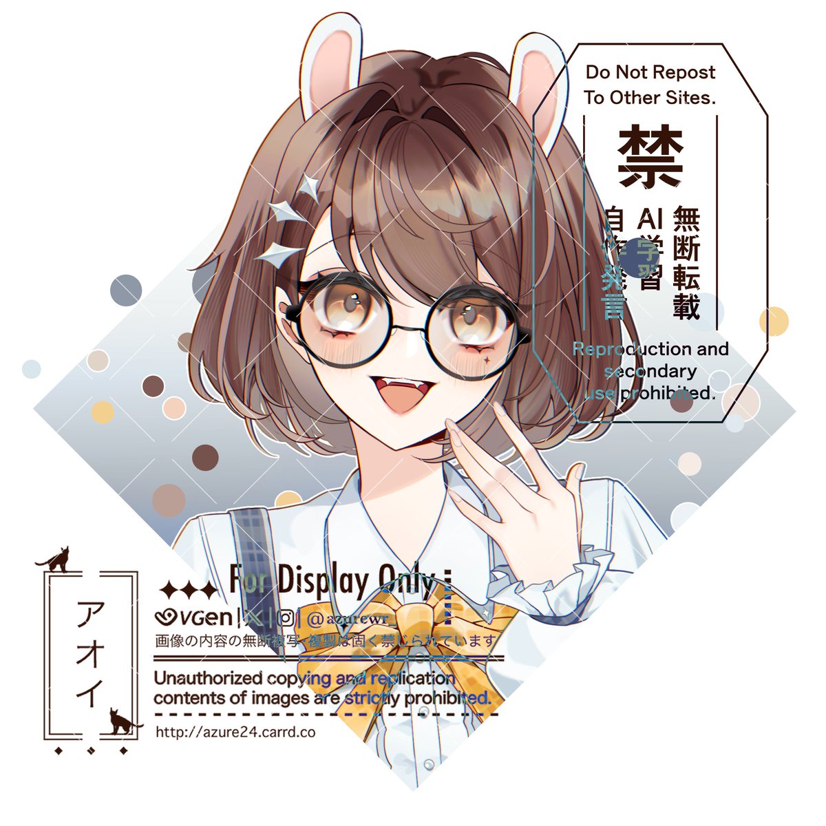 My recent headshot comms work on <a href="/_VGen_/">VGen ✨ comms made easy</a>  c:
#VGenComm