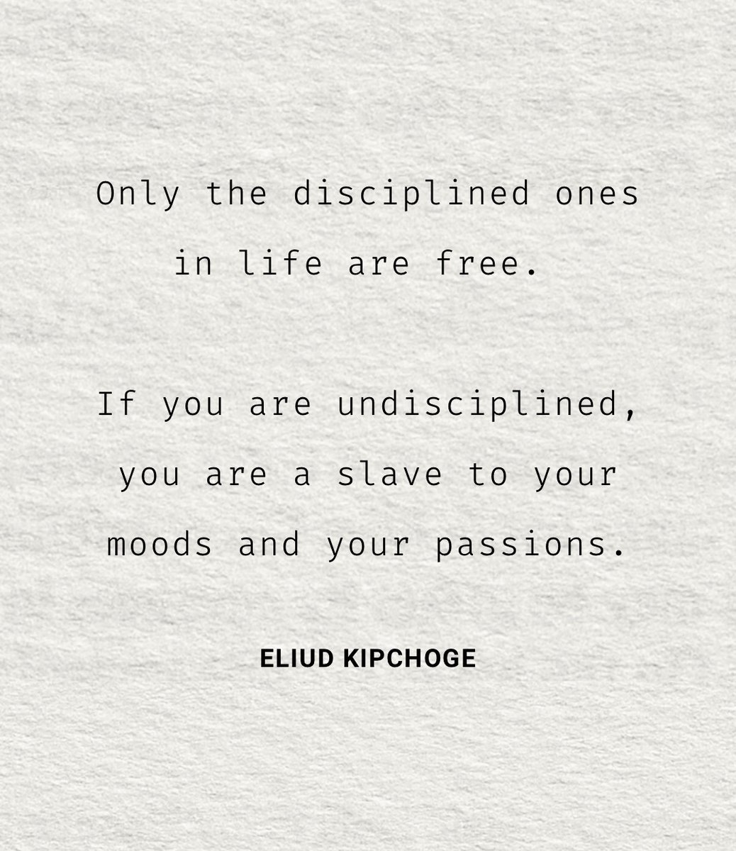 readswithravi's tweet photo. Only the disciplined ones in life are free. https://t.co/dJjBmTvGHE