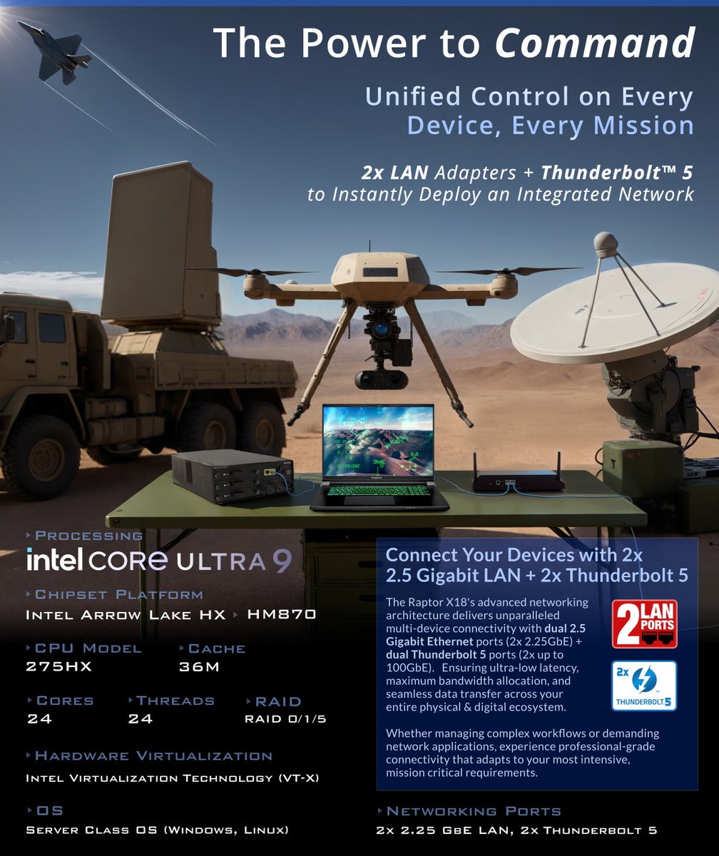 EurocomTech's tweet image. Eurocom’s Raptor X18 Delivers Supercomputer-Class Power on the Go to Supercharge University Research.
Eurocom offers special 25% Education Research program discount on its line on customized mobile supercomputer-class laptops
eurocom.com/ec/release(424…