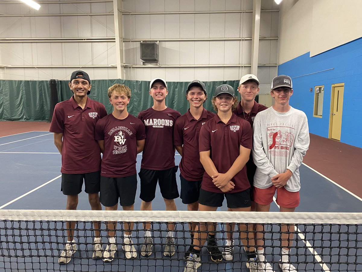 Congrats to these boys for a solid conference tournament! They finished 4th overall. 🎾 So much growth over the last few years! We are proud of their dedication and hard work! #bwathletics