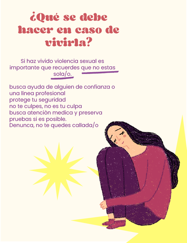 transform_arte5's tweet photo. 🚨 Si viviste violencia sexual:
🗣 Habla con alguien de confianza
🔒 Protege tu seguridad
🧠 No es tu culpa
🩺 Busca atención médica
📢 Denuncia si puedes
Tienes derecho a recibir ayuda.
#NoEstásSola #CuerpoEnAlerta https://t.co/2WouC59BhN