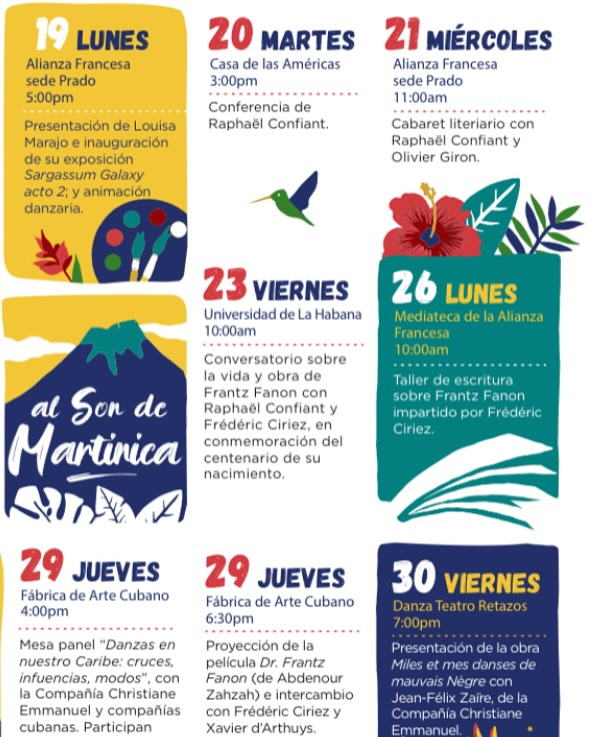 🇨🇺La Habana acoge la 9na edición del Mes de la Cultura Francesa en #Cuba, una celebración que este año tiene como eje central la riqueza cultural de la isla de Martinica, bajo el lema “Al son de Martinica”. #Cuba