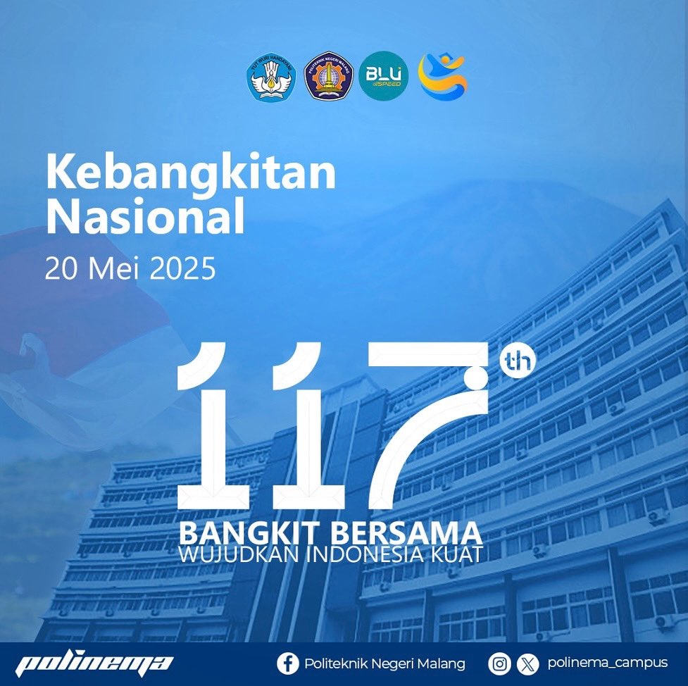Tidak perlu menjadi besar untuk memberi dampak, cukup bangkit dan mulai‼️ 
Selamat Memperingati Hari Kebangkitan Nasional
 "Bangkit Bersama Wujudkan Indonesia Kuat"

#DiktisaintekBerdampak #PolinemaJOSS #POLINEMA