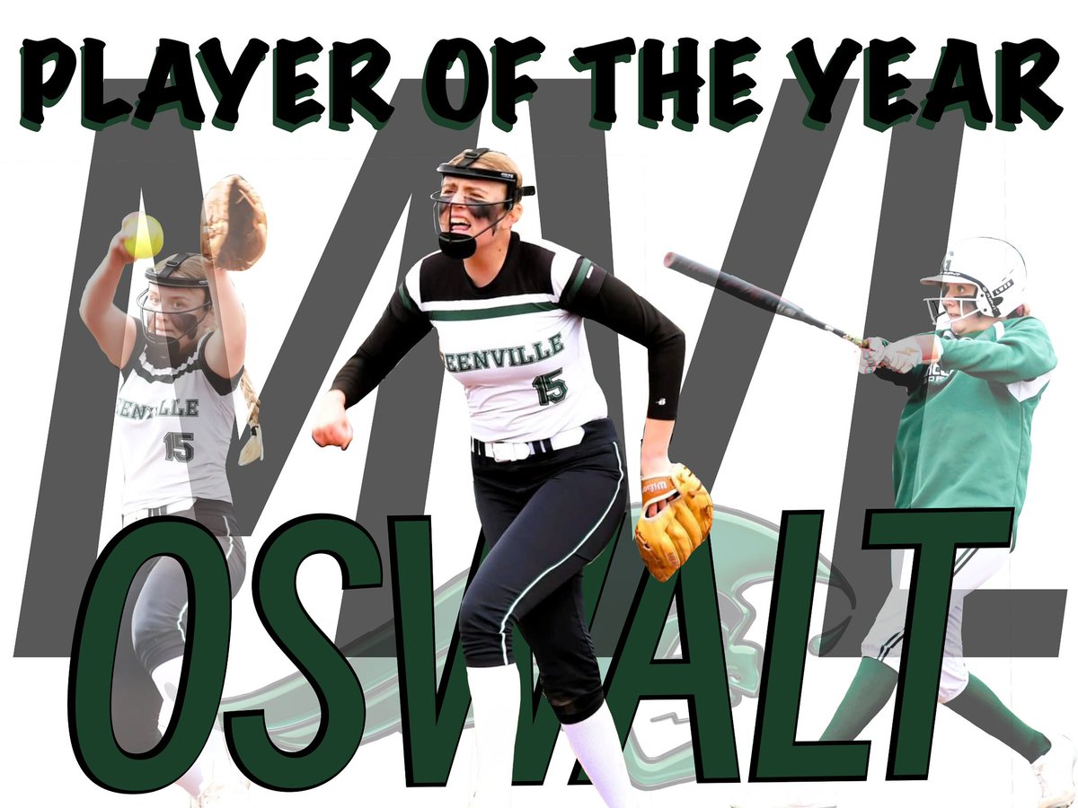 Congrats Freshman Pitcher Ella Oswalt on being named MVL Player of the Year! 🏆